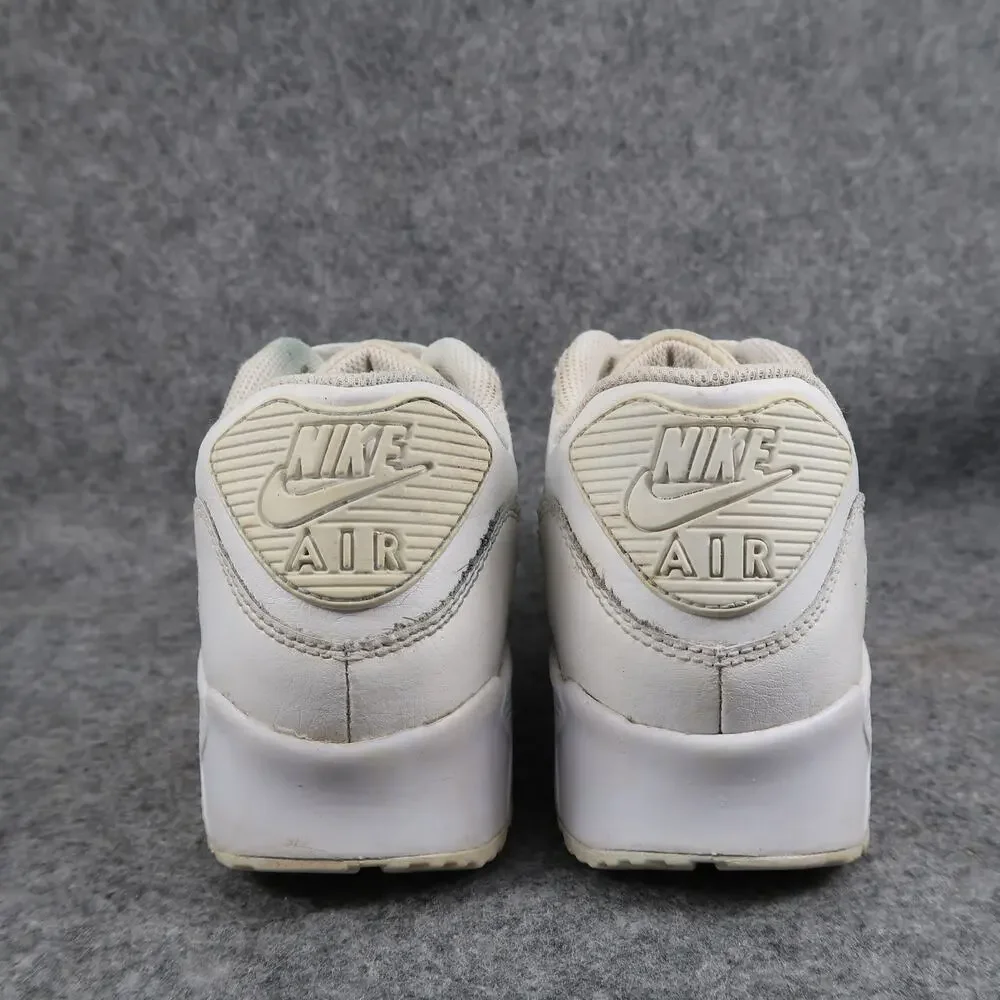 Nike Shoes Kids Youth 5 Sneaker Air Max 90 Leather Sneakers White Active Trainer